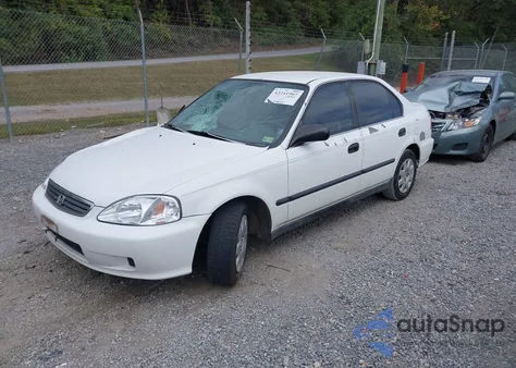 1999 Honda Civic Lx из США, поврежденный, VIN 2HGEJ6672XH503871